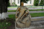 Мамоново. Деревянная скульптура Аллеи славы.