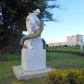 Памятник рыбаку в Пионерском.