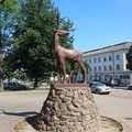 Памятник оленю в Черняховске.