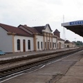 Платформа железнодорожного вокзала в Нестерове.