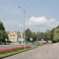 Нестеров, центр города и центральный сквер.