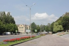 Нестеров, центр города и центральный сквер.