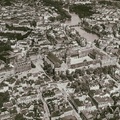 Вид на королевский замок и улицы с высоты (1930-е) .