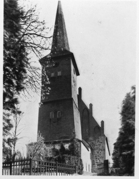 Königsberg. Juditten. Kirche von Südwesten (1910-1940).