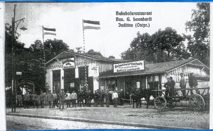 Königsberg. Juditten. Bahnhofsrestaurant (1900-1910).
