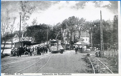 Königsberg. Juditten. Haltestelle der Straßenbahn (1900-1915).