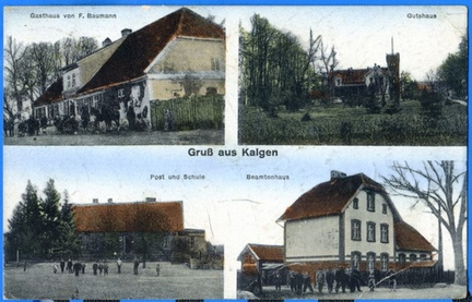 Königsberg. Kalgen. Gutshaus, Post und Schule, Beamtenhaus (1919).