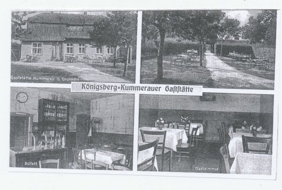 Königsberg. Kummerau. Gaststätte G. Grohnert (1930-1940).