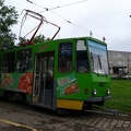 Трамвай на трамвайном кольце в конце 2000-х.