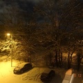 Зимний вид ночного двора на пр. Калинина.