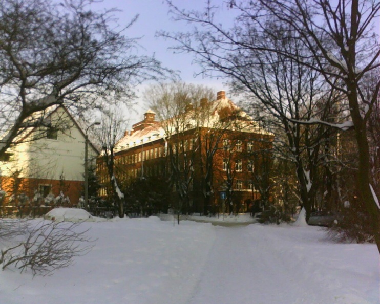 Зимний вид на гимназию №1.