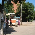 Трамвайная остановка на пересечении Фестивальной и Коммунальной.